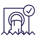 reducción de contaminación y sedimento icono