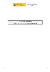 Guía del Usuario. Lista de Tripulantes/Pasajeros (PAXLST) Guía del Usuario. Lista de Tripulantes/Pasajeros (PAXLST)