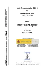 Recomendación E200 Señales Luminosas Marítimas Parte 0 – Perspectiva general