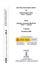 Recomendación E200 Señales Luminosas Marítimas Parte 1 – Colores