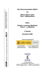 Recomendación E200 Señales Luminosas Marítimas Parte 3 – La Medición