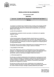 Clases de balizamiento y definición de faro y baliza