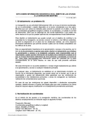 Nota sobre información geográfica en el ámbito de las ayudas a la navegación marítima