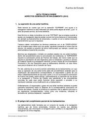 Nota técnica sobre aspectos generales de balizamiento (2010)