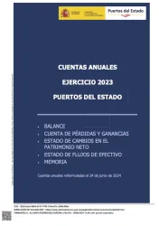 Cuentas anuales 2023 Puertos del Estado e informe de auditoría portada del documento