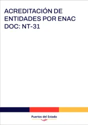 Acreditación de entidades por ENAC DOC NT-31 portada