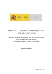 Condiciones de autorización para entidades de certificación portada