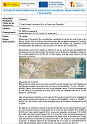 AP Castellón - Obra Acceso Ferroviario Sur al Puerto de Castellón Portada