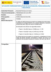 AP Huelva - Rehabilitación de la vía 2S2 Portada