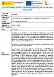 AP Tarragona - Movimiento de tierras para las obras Terminal Intermodal Zona Centro Portada