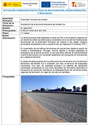 Huelva Ampliación terminal ferroviaria 2025-1