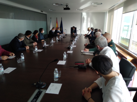 El presidente de Puertos del Estado visita el Puerto de Marín El presidente de Puertos del Estado visita el Puerto de Marín