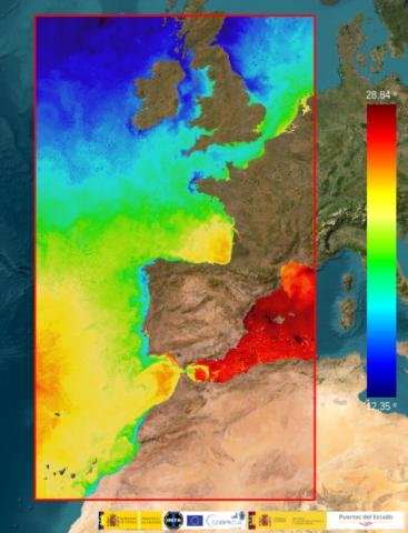 La temperatura del agua del mar vuelve a marcar récords este verano foto de mapa térmico de españa