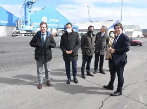 El presidente de Puertos del Estado se interesa por los proyectos estratégicos del Puerto de A Coruña