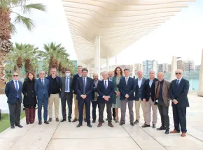 El presidente de Puertos del Estado conoce los proyectos de transformación del Puerto de Málaga