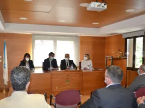 ​El presidente de Puertos del Estado visita el Puerto de Vilagarcía de Arousa