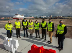 El presidente de Puertos del Estado y de la Autoridad Portuaria de Santander verifican el cambio en la fisonomía del puerto gracias al “elevado número” de inversiones en marcha